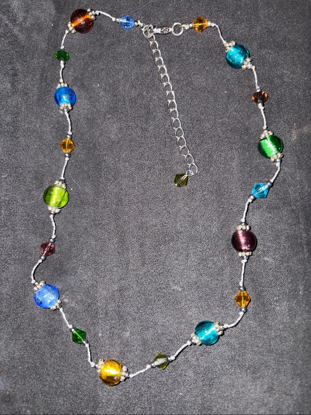 Multicolor Beaded Necklace – Women’s Glass Bead Jewelry
